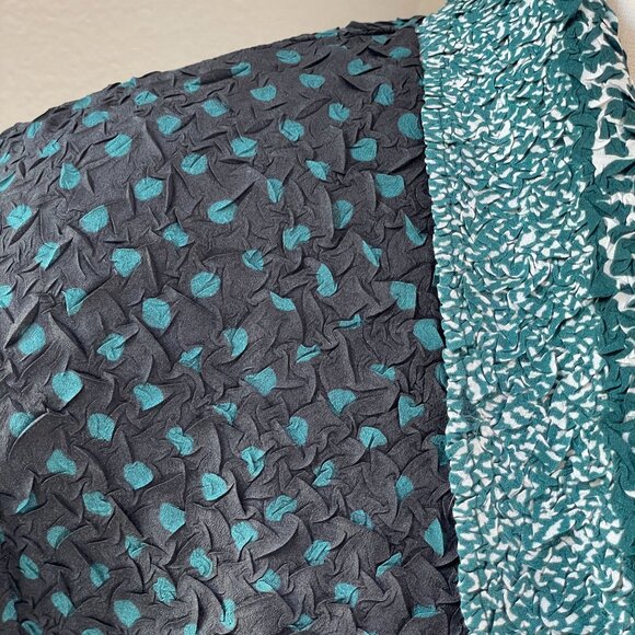 Chicos Travelers Womens XL Open Front Cardigan Jacket Crinkled Polka Dot Print - Picture 7 of 13